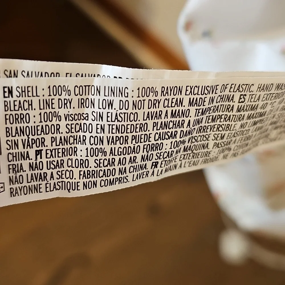 Forever 21 White Floral Cottagecore Milk Maid Midi Dress w/ Slit Size Small - Picture 5 of 10